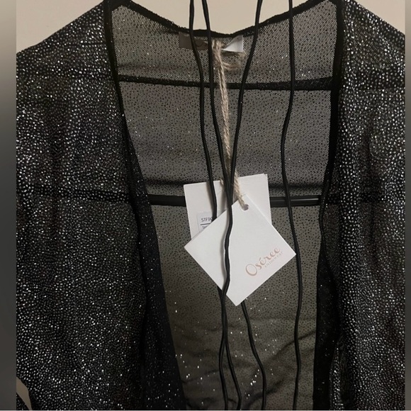 ‼️WOW‼️Oseree Silver Metallic Wrap Shrug‼️ - Picture 8 of 9